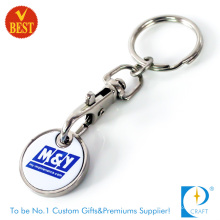 Custom Printed Logo Trolley Token Coin Keychain (KD284)